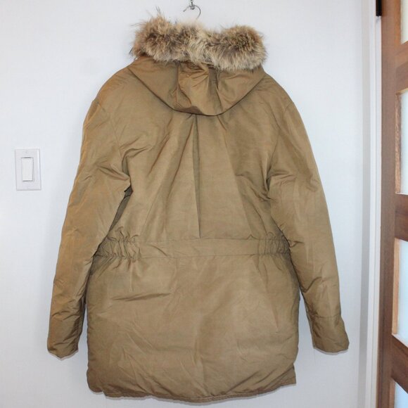 Vintage EDDIE BAUER Goose Down Coyote Fur Hooded Parka Jacket - Picture 2 of 8